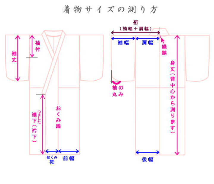 楽天市場】振袖用 洗える長襦袢 ピンク 半衿付き 広衿 袖丈3尺（114cm 