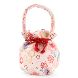 七五三 巾着 一本手 着物用 浴衣用 和風 バッグ かばん 女の子 赤 ピンク 薄紫 金 桜 梅 うさぎ 子ども 子供 こども 卒園式 小物 3歳 5歳 7歳 3才 5才 7才