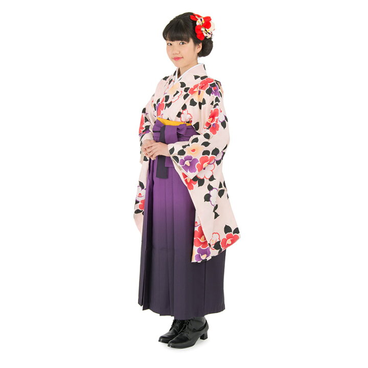 楽天市場】小学校卒業式 ジュニア 女の子 着物袴 セット 黒 桜色 