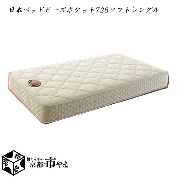 楽天市場】【代引き不可】日本ベッド マットレス ビーズポケット 726 
