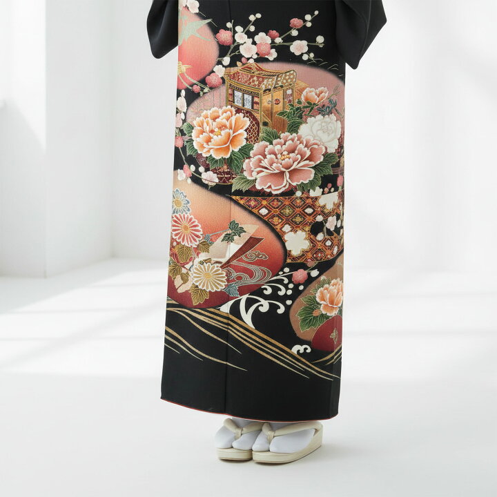 楽天市場】【レンタル】 黒留袖 フルセット 【結婚式 婚礼 貸衣装 