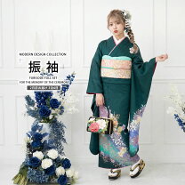楽天市場】グリーン 緑（種類（着物）振袖）（着物セット｜和服 