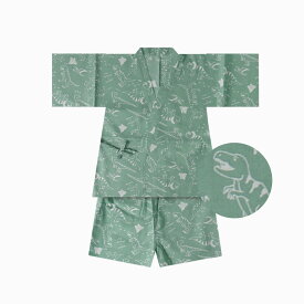 【スーパーSALE 10%OFFクーポン配布中!】2025年 新作 男児 甚平 選べる 7柄 3サイズ 110cm・120cm・130cm 2才/3才/4才/5 恐竜 サメ ドット アニマル柄 古典柄 矢羽 男の子 紺 濃紺 青 緑 男児甚平 じんべい セパレート 簡単着付け 夏