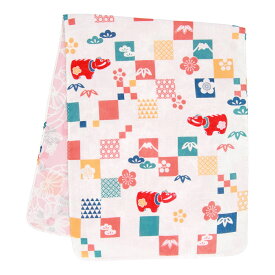 【迎春2021】両面ガーゼ手拭い・撫子格子丑・京都くろちく 本店 公式