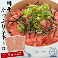 国産 まぐろネギトロ 1kg 500g×2パック マグロ ネギトロ まぐろタタキ 解凍するだけ 簡単 お子様にも大…