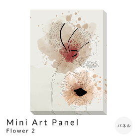 Mini　Art　Panel　Flower　2　アートパネル　アートポスター　ポスター　フレーム　ポスターフレーム　フレーム付き　インテリア　送料無料