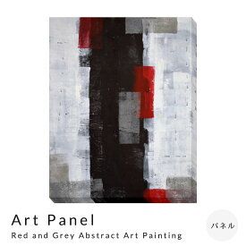 Art　Panel　T30　Galler　Red　and　Grey　Abstract　Art　Painting　アートパネル　パネル　インテリア　送料無料
