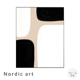 【楽天 スーパーSALE★ポイント10倍】 Nordic art アートポスター（フレーム付き） アートポスター ポスター フレーム ポスターフレーム フレーム付き インテリア 送料無料