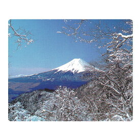 【日本のおみやげ】◆マウスパッド【富士山（冬）】