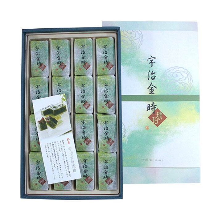 楽天市場 宇治金時琥珀 16個入 和菓子 京都 琥珀菓 花かずら 手土産 京都お菓子の部屋