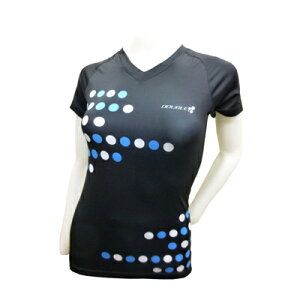 ●DOUBLE3 レディース (Ladies) Vネックランニングシャツ エキップモデル(DW5233) ブラック サイズ(S〜LL) 送料無料 50178