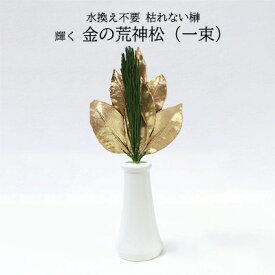【ポイント3倍 期間限定】 期間限定 特価●(郵送) 金運 開運 運気 上昇?! こんなのなかった！ 水換え不要 枯れない荒神松 【 金の荒神松（一束） 】 [ GKJ-001 ] A＆K 送料無料 75687
