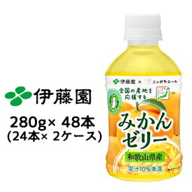 伊藤園 ニッポンエール みかん ゼリー PET 280 g × 48 本 (24本 × 2ケース) 送料無料 43167