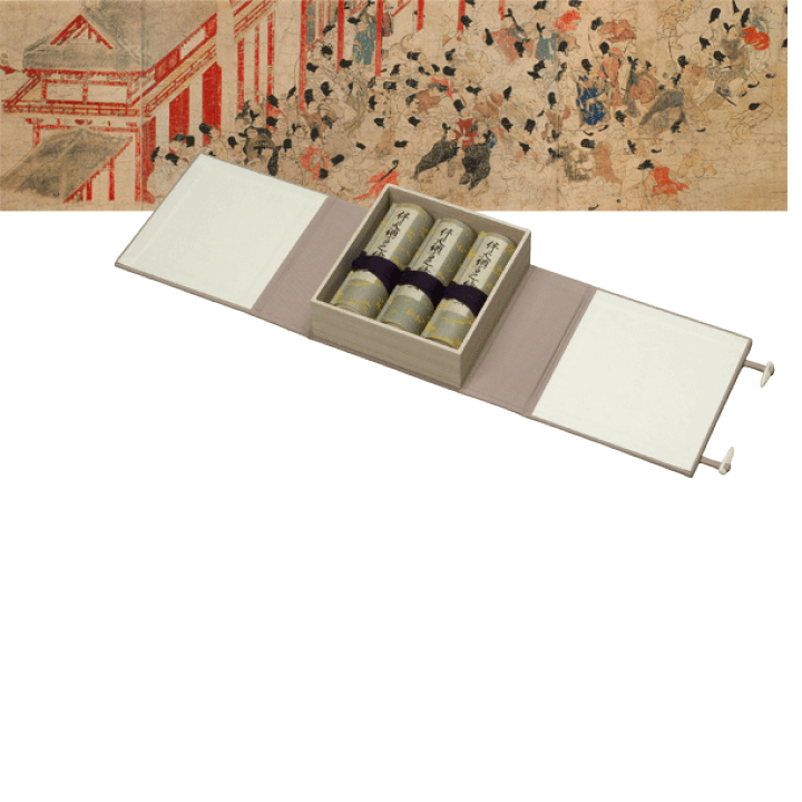 楽天市場】縮小絵巻物 〈国宝 伴大納言絵詞〉（三巻セット