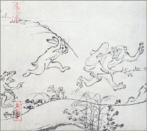原寸絵巻物〈国宝 鳥獣人物戯画 甲巻〉 | 高山寺公式ショップ