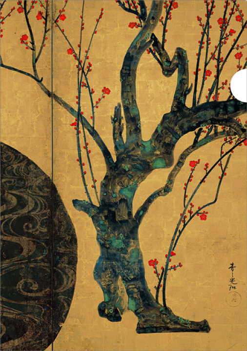 楽天市場】A5クリアファイル 〈国宝 紅白梅図屏風〉 尾形光琳筆 : 京都