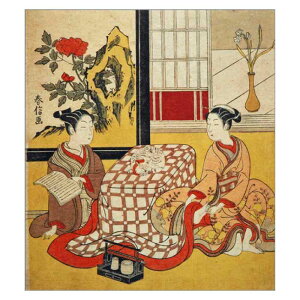 \SALE/浮世絵 グッズ 色紙 〈水仙花〉 鈴木春信筆 アートグッズ 日本 うきよえ
