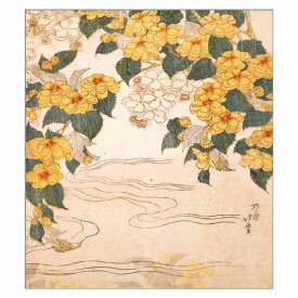 ＼SALE／色紙 〈桜に山吹（部分図）〉 葛飾北斎筆