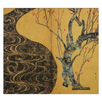 楽天市場】尾形光琳 紅白梅図の通販