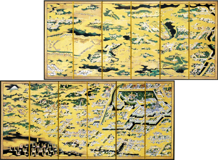 楽天市場】縮小屏風〈江戸図屏風〉 : 京都便利堂 楽天市場店