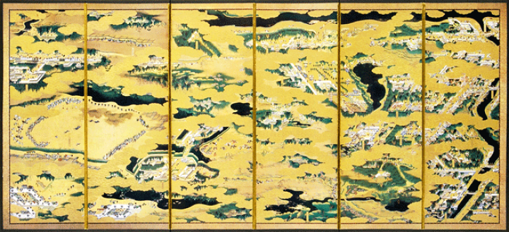 楽天市場】縮小屏風〈江戸図屏風〉 : 京都便利堂 楽天市場店