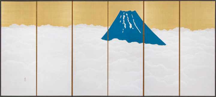 楽天市場】縮小屏風〈雲中富士図屏風〉横山大観 : 京都便利堂 楽天市場店