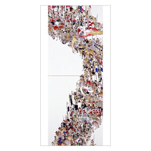 絵はがき 長型はがき ポストカード 山口晃 〈當世おばか合戦?おばか軍本陣圖〉 アートグッズ アート日本画