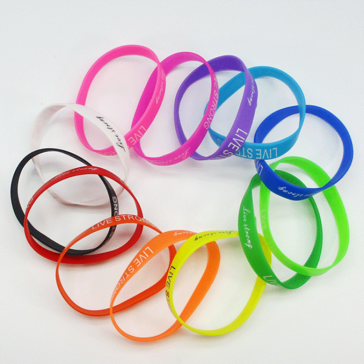 楽天市場】【LIVE STRONG】シリコンバンド単色【1本入り】【リスト