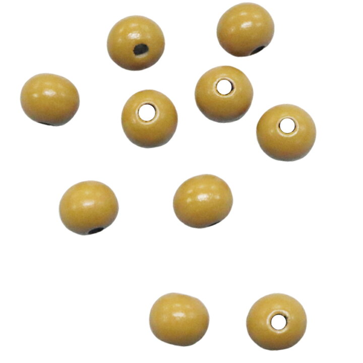 楽天市場】ウッドビーズ 丸ビーズ 12mm【10個入】通し穴有り 木玉 