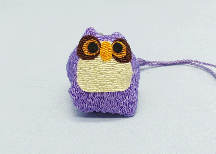 楽天市場】ちりめん細工 風水ふくろう根付 1個 [ちりめん根付