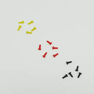 【目玉】【鼻】差込型　楕円形ボタン【A4.5mm】単色【10個入】【ソリッドアイ】【手芸材料】あみぐるみ/…