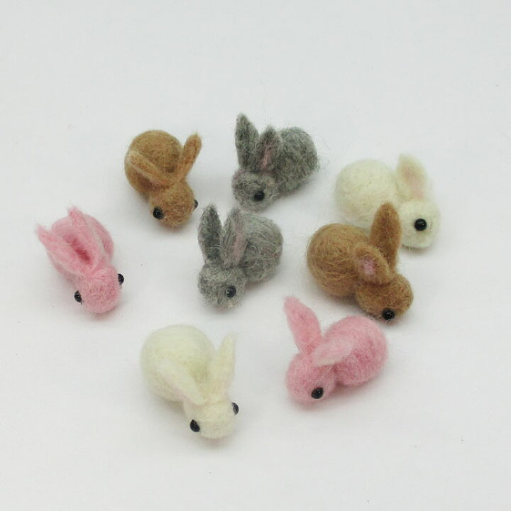 楽天市場 野うさぎ 羊毛フェルト パーツ 1個入 ヘアアクセサリー 100 羊毛フェルト素材作ったかわいいうさぎです Boon Square 陽気な広場