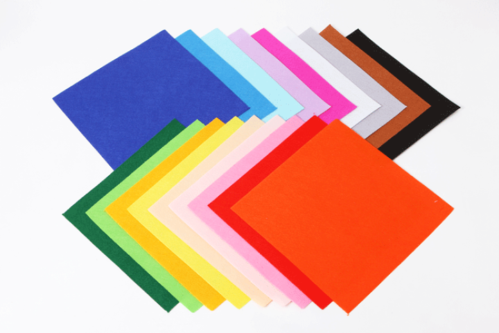 楽天市場】工作用フェルト 18色セット【カラー：青/薄青/水色/薄紫/赤