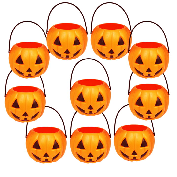 楽天市場】（10個）パンプキンバケツ 直径約7cm ハロウィン 