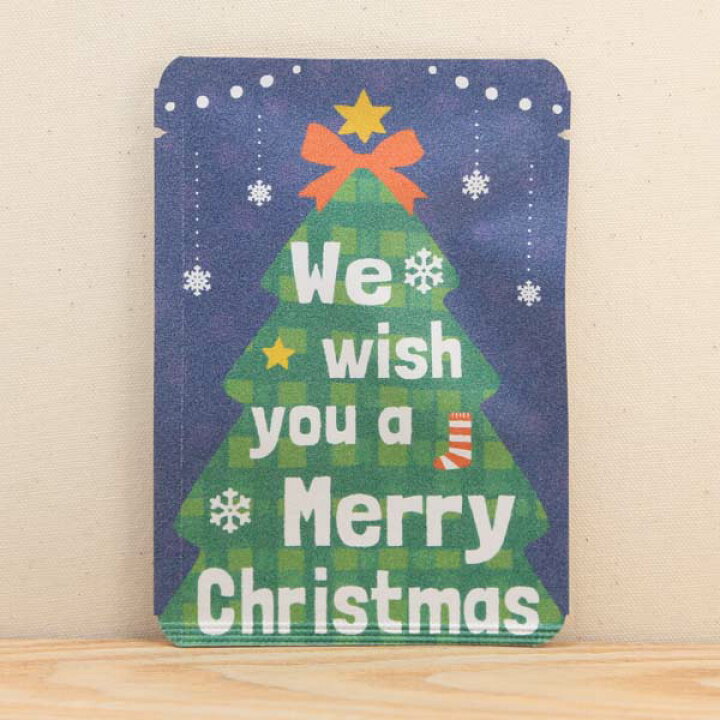 楽天市場 プチギフト クリスマス かわいい お茶 クリスマスパーティー We Wish You A Merry Christmas茶 クリスマス プチギフトやお土産にもぴったりな ごあいさつ茶 シリーズ 日本茶専門店の京都 宇治田原産和紅茶ティーバッグ1包入 冬 もみの木 X Mas 京都