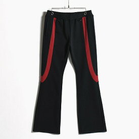 ブラックミーンズ blackmeans フレアトラックパンツ ブラック/黒 レッド/赤 メンズ ボトムス ロング丈 TRACK PANTS -RED-