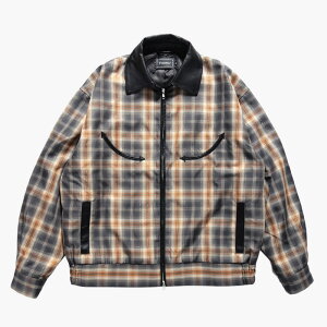 Pretense veX U[J[WPbg  Y AE^[ V[g JWA `FbN 25H~ Leather Collar Jacket -CHECK-