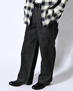 KOOI �R�[�C �f�j���p���c �{�g���X �����Y �G���{�X���H �A�����`�[�t 26�t�� EMBOSS DENIM PANTS -INDIGO-