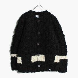 BEDWIN & THE HEARTBREAKERS ベドウィン ウールニットカーディガン サイズ3-4 トップス 長袖 メンズ LS HAND KNITTED CARDIGAN "JACO" -BLACK-