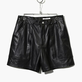 SEVEN BY SEVEN セブンバイセブン メンズ ボトムス パンツ ショートパンツ レザーショーツ サイズM ブラック/黒 W POCKET SUEDE LEATHER SHORT PANTS -BLACK-