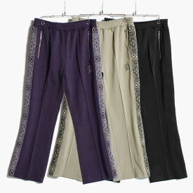 RAIZO ライゾー トラックパンツ メンズ ボトムス パンツ ジャージ セミフレア サイズ1-2 パープル/カーキ/ブラック TRACK PANTS -3.COLOR-