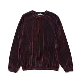 Sasquatchfabrix. サスクワァッチファブリックス カットソー メンズ トップス メッシュ サイズM-L レッド/赤 MESH VELOUR L/S SMOCK -BORDEAUX-