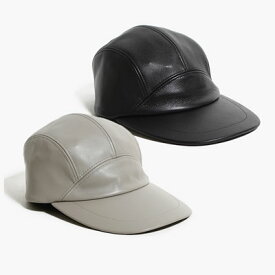 Indietro Association インディエトロアソシエーション メンズ レザージェットキャップ 帽子 本革 ワーク LEATHER JET CAP -2.COLOR-