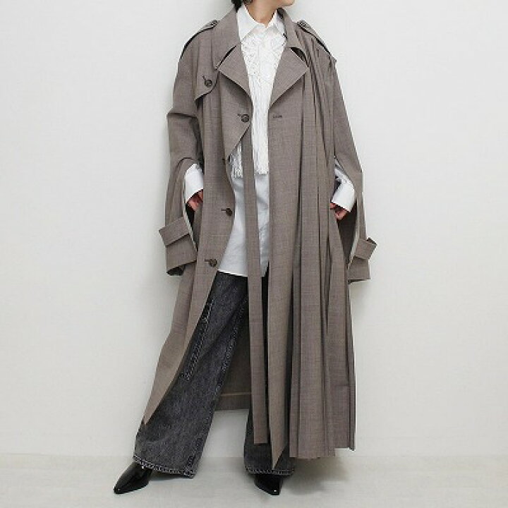 楽天市場】【SALE】MIKAGE SHIN ミカゲシン プリーツコート レディース 