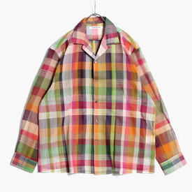 SEVEN BY SEVEN セブンバイセブン チェックシャツ メンズ トップス シアー サイズM OPEN COLLAR SHEER SH L/S Handwoven Madras check size:M -ASST TYPE:C-