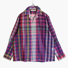 SEVEN BY SEVEN セブンバイセブン チェックシャツ メンズ トップス シアー サイズS OPEN COLLAR SHEER SH L/S Handwoven Madras check size:S -ASST TYPE:A-