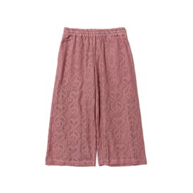 Sasquatchfabrix. サスクワァッチファブリックス クロップド丈パンツ メンズ ボトムス 七分丈 ピンク "LOVE & PEACE" LACE REVERSIBLE PANTS -ROSE-