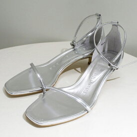 ATELIER BRUGGE アトリエブルージュ ナローストラップサンダル レディース シューズ 23.5-24.5cm シルバー/銀 NARROW STRAP SANDALS -SILVER-