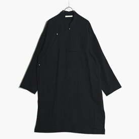 ANEI アーネイ オールインワンシャツ メンズ トップス ノーカラーシャツ シャツコート サイズ2 ブラック/黒 YANYAN A.I.O SILK/C -BLACK-