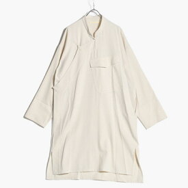 ANEI アーネイ オールインワンシャツ メンズ トップス ノーカラーシャツ シャツコート サイズ2 ホワイト/白 YANYAN A.I.O SILK/C -ECRU-